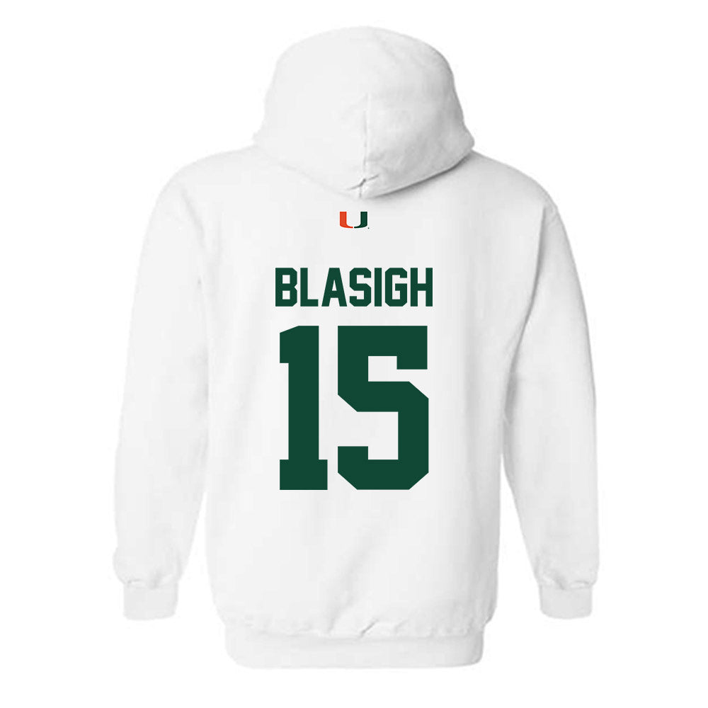 Miami - NCAA Women's Basketball : Vittoria Blasigh - Classic Shersey Hooded Sweatshirt-1