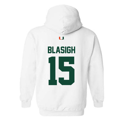 Miami - NCAA Women's Basketball : Vittoria Blasigh - Classic Shersey Hooded Sweatshirt-1