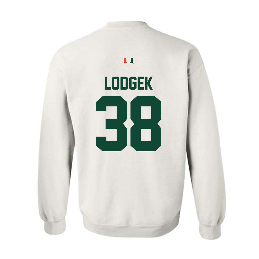 Miami - NCAA Baseball : Jake Lodgek - Classic Shersey Crewneck Sweatshirt-1