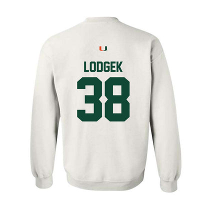 Miami - NCAA Baseball : Jake Lodgek - Classic Shersey Crewneck Sweatshirt-1