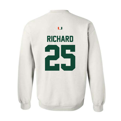 Miami - NCAA Football : Jadais Richard - Classic Shersey Crewneck Sweatshirt-1