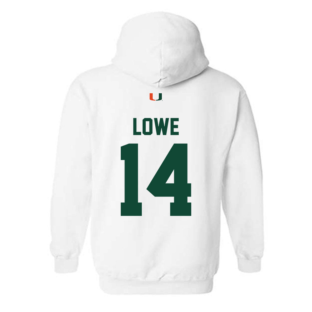 Miami - NCAA Football : Hayden Lowe - Classic Shersey Hooded Sweatshirt-1