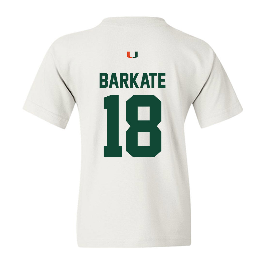 Miami - NCAA Football : Cooper Barkate - Classic Shersey Youth T-Shirt-1