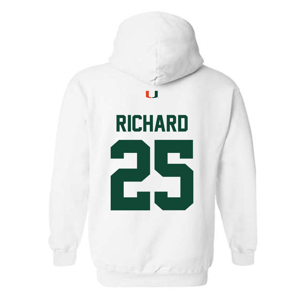 Miami - NCAA Football : Jadais Richard - Classic Shersey Hooded Sweatshirt-1