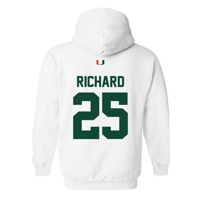 Miami - NCAA Football : Jadais Richard - Classic Shersey Hooded Sweatshirt-1
