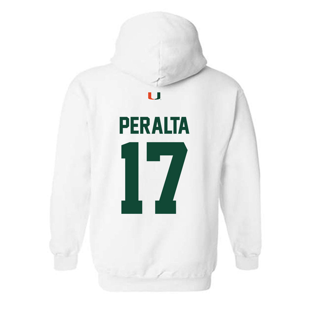 Miami - NCAA Baseball : Fabio Peralta - Classic Shersey Hooded Sweatshirt-1