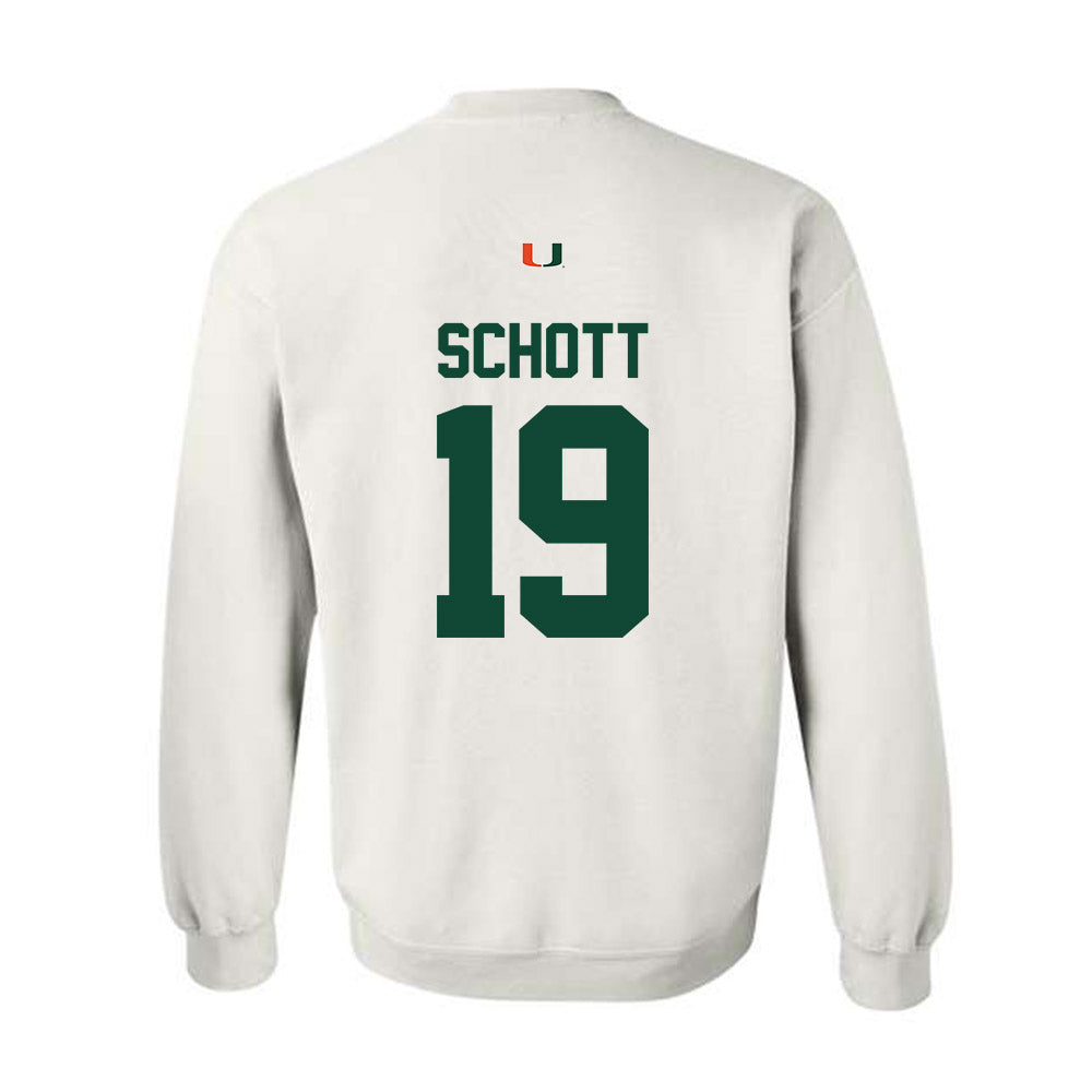 Miami - NCAA Football : Brock Schott - Classic Shersey Crewneck Sweatshirt-1
