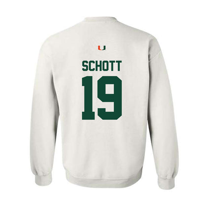 Miami - NCAA Football : Brock Schott - Classic Shersey Crewneck Sweatshirt-1