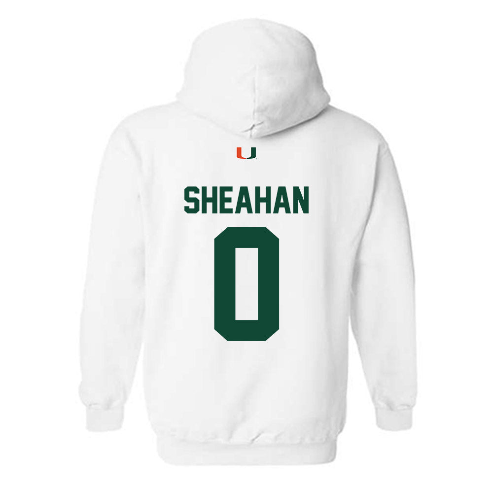 Miami - NCAA Baseball : Vance Sheahan - Classic Shersey Hooded Sweatshirt-1