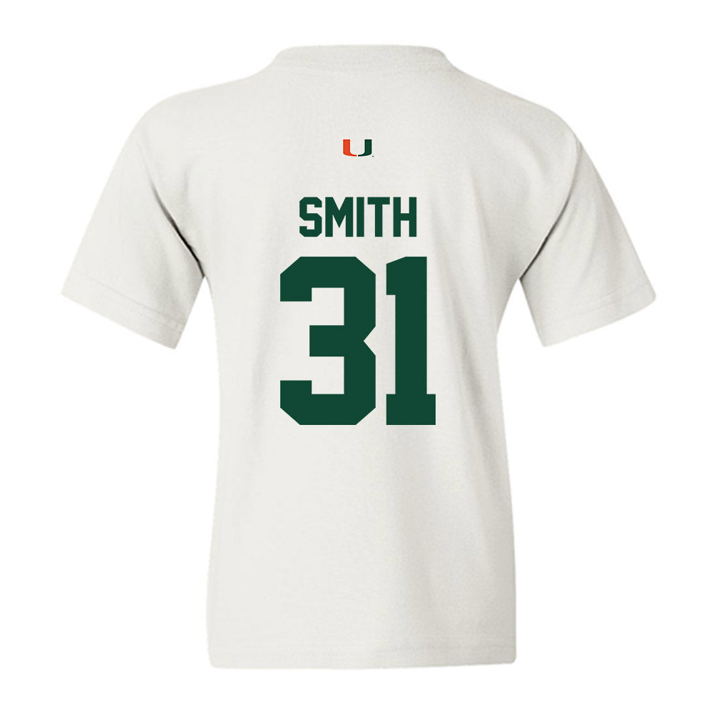 Miami - NCAA Baseball : Will Smith - Classic Shersey Youth T-Shirt-1