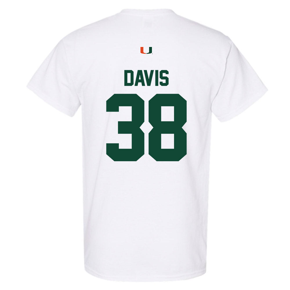 Miami - NCAA Football : Carter Davis - Classic Shersey T-Shirt-1