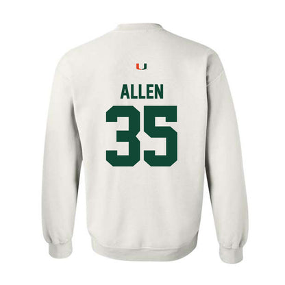 Miami - NCAA Men's Basketball : Dante Allen - Classic Shersey Crewneck Sweatshirt-1
