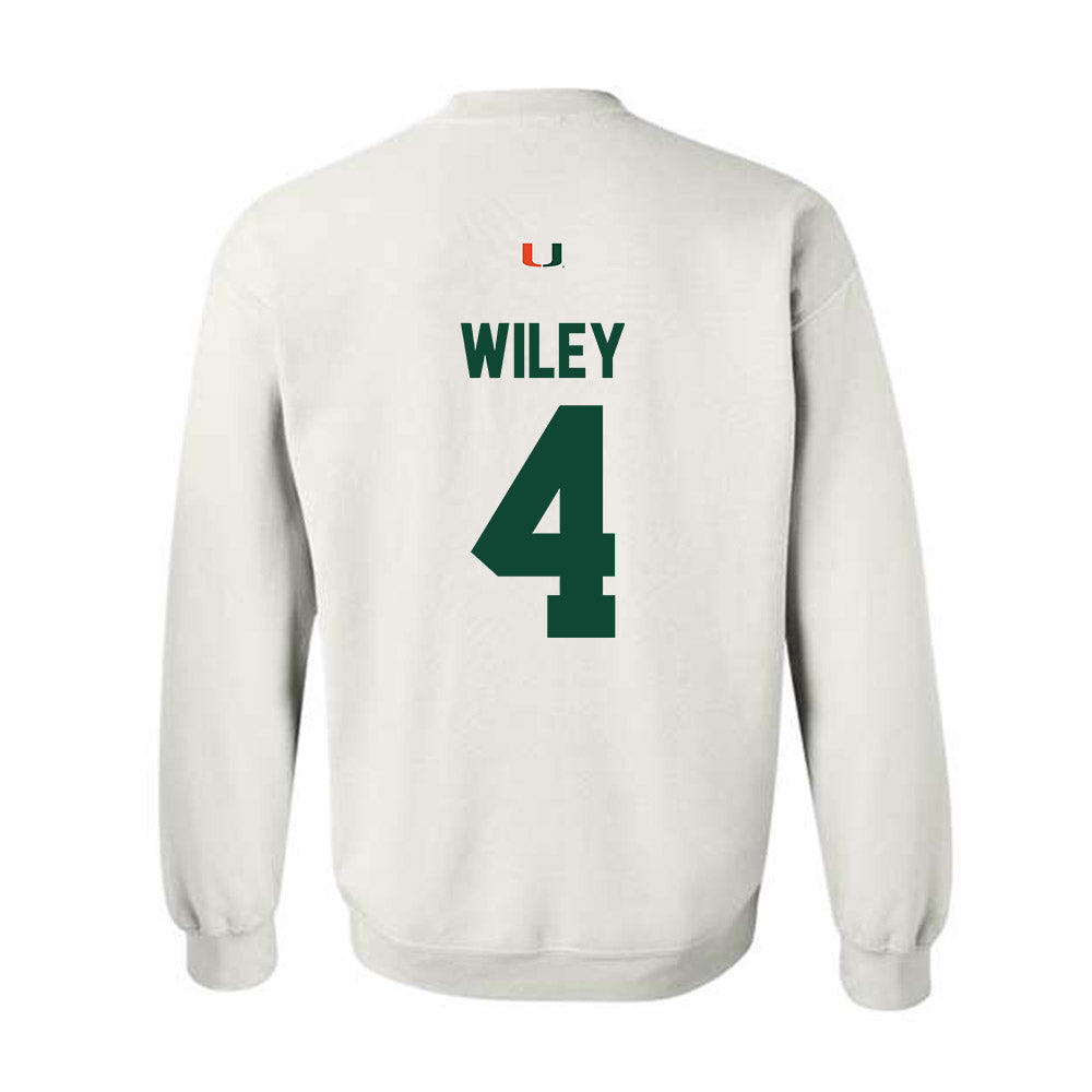 Miami - NCAA Women's Volleyball : Logan Wiley - Classic Shersey Crewneck Sweatshirt-1
