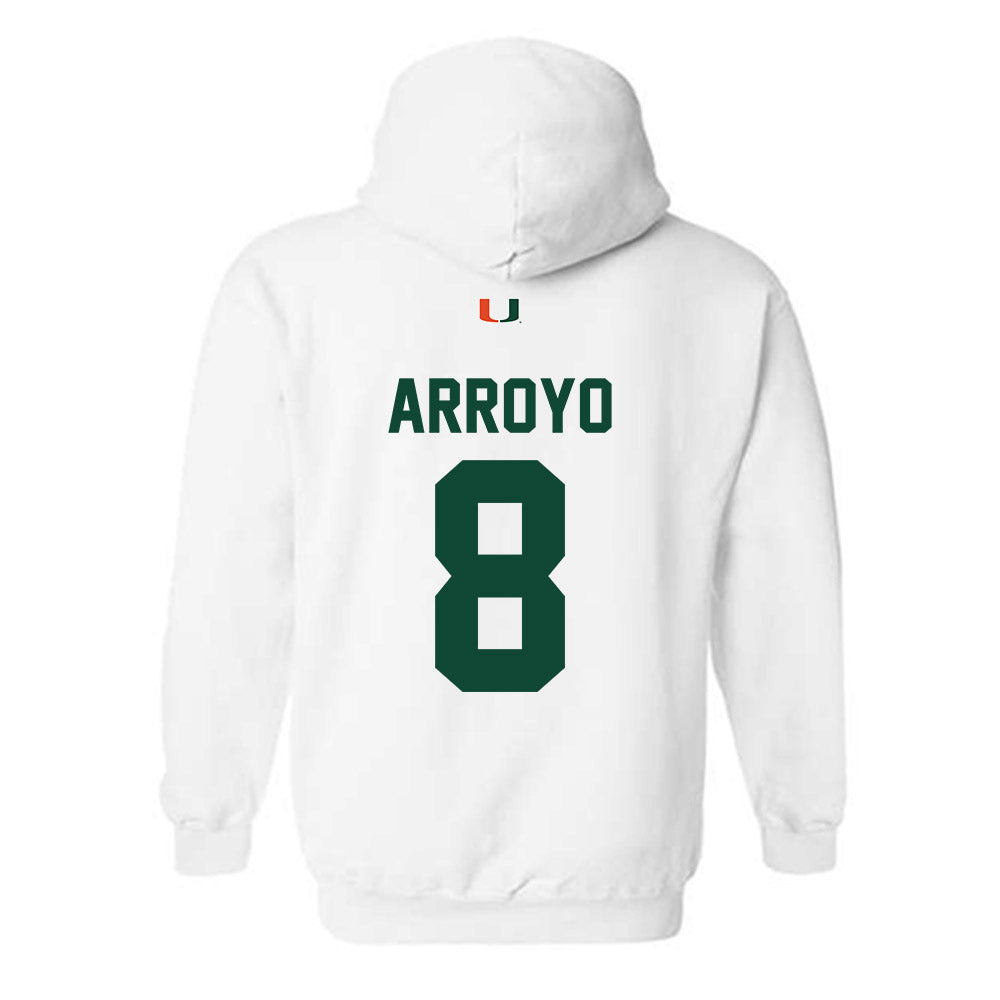 Miami - NCAA Football : Elijah Arroyo - Classic Shersey Hooded Sweatshirt-1