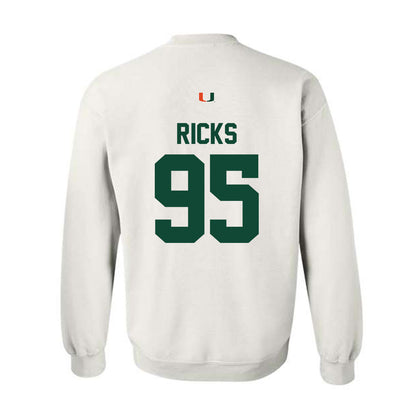 Miami - NCAA Football : Cooper Ricks - Classic Shersey Crewneck Sweatshirt