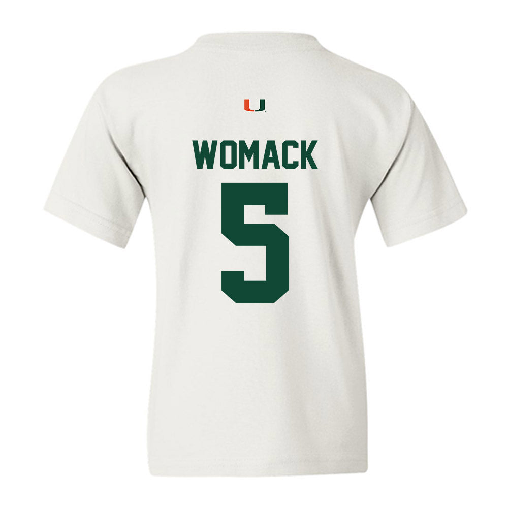 Miami - NCAA Women's Soccer : Jordyn Womack - Classic Shersey Youth T-Shirt-1