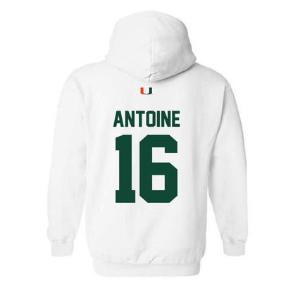 Miami - NCAA Football : Jaboree Antoine - Classic Shersey Hooded Sweatshirt-1