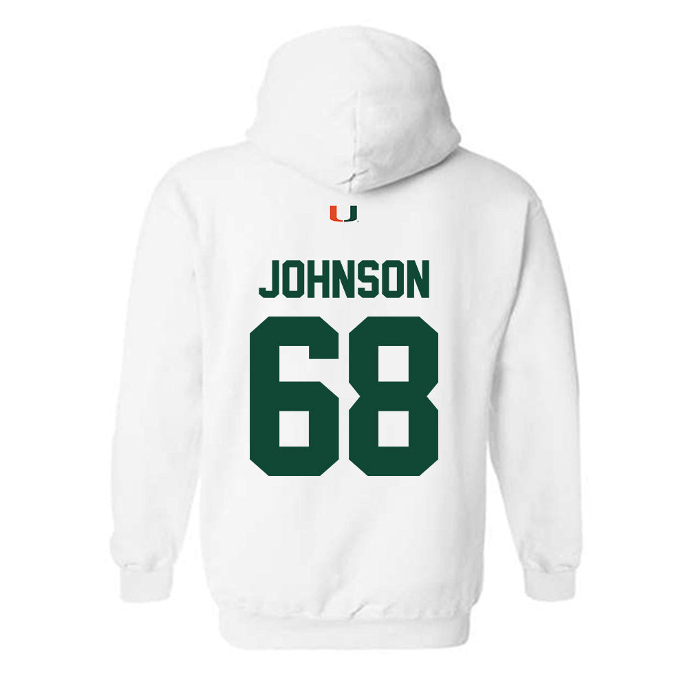 Miami - NCAA Football : Ian Johnson - Classic Shersey Hooded Sweatshirt