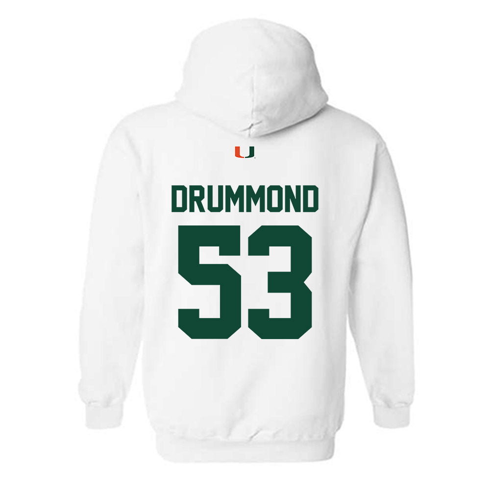 Miami - NCAA Baseball : Lj Drummond - Classic Shersey Hooded Sweatshirt-1