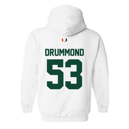 Miami - NCAA Baseball : Lj Drummond - Classic Shersey Hooded Sweatshirt-1