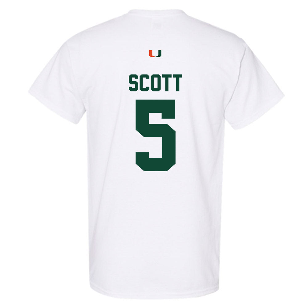 Miami - NCAA Football : Justin Scott - Classic Shersey T-Shirt-1