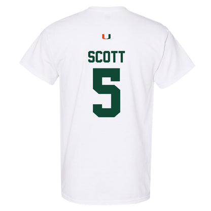Miami - NCAA Football : Justin Scott - Classic Shersey T-Shirt-1