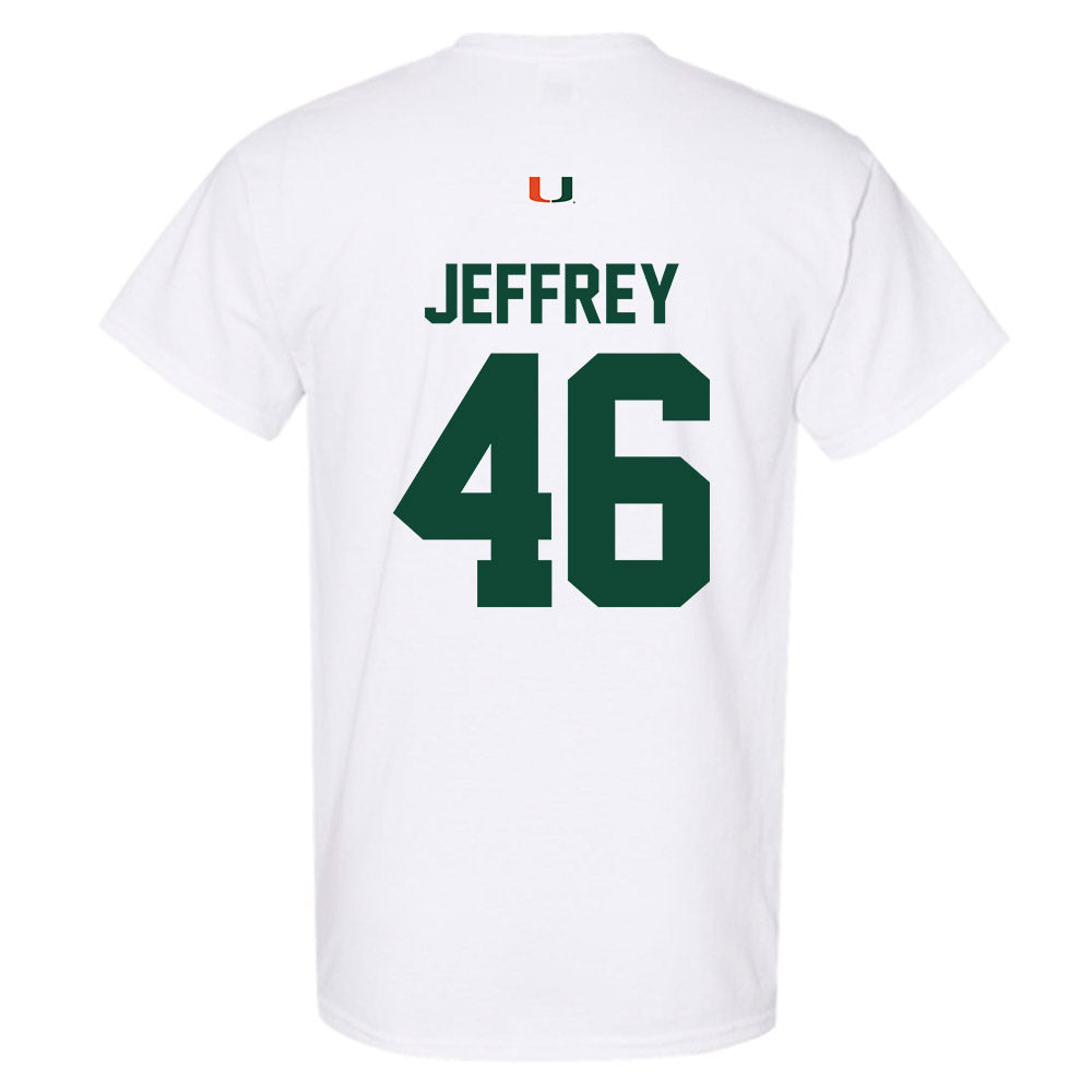 Miami - NCAA Baseball : Donavan Jeffrey - Classic Shersey T-Shirt-1