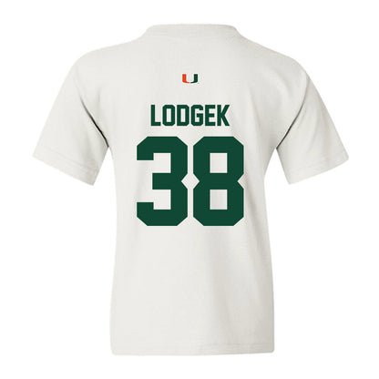Miami - NCAA Baseball : Jake Lodgek - Classic Shersey Youth T-Shirt-1