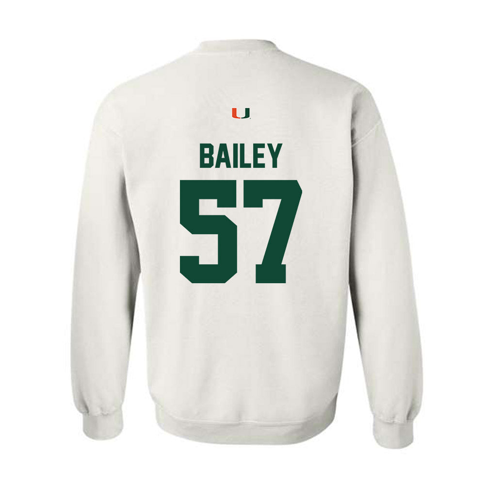 Miami - NCAA Football : Allen Bailey - Classic Shersey Crewneck Sweatshirt-1