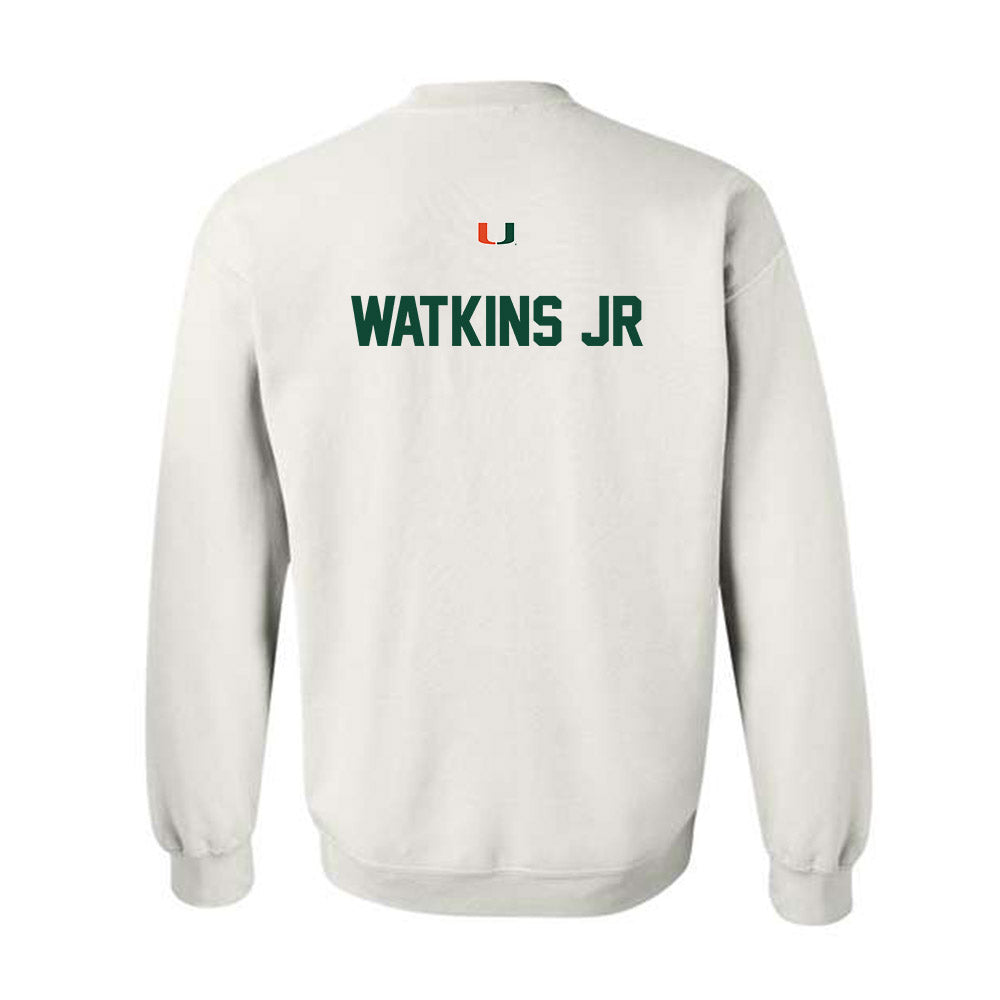 Miami - NCAA Men's Track & Field : Sean Watkins Jr - Classic Shersey Crewneck Sweatshirt-1