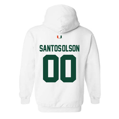 Miami - NCAA Baseball : Sebastian Santos-Olson - Classic Shersey Hooded Sweatshirt-1