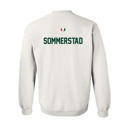 Miami - NCAA Women's Swimming & Diving : Kate Sommerstad - Classic Shersey Crewneck Sweatshirt-1