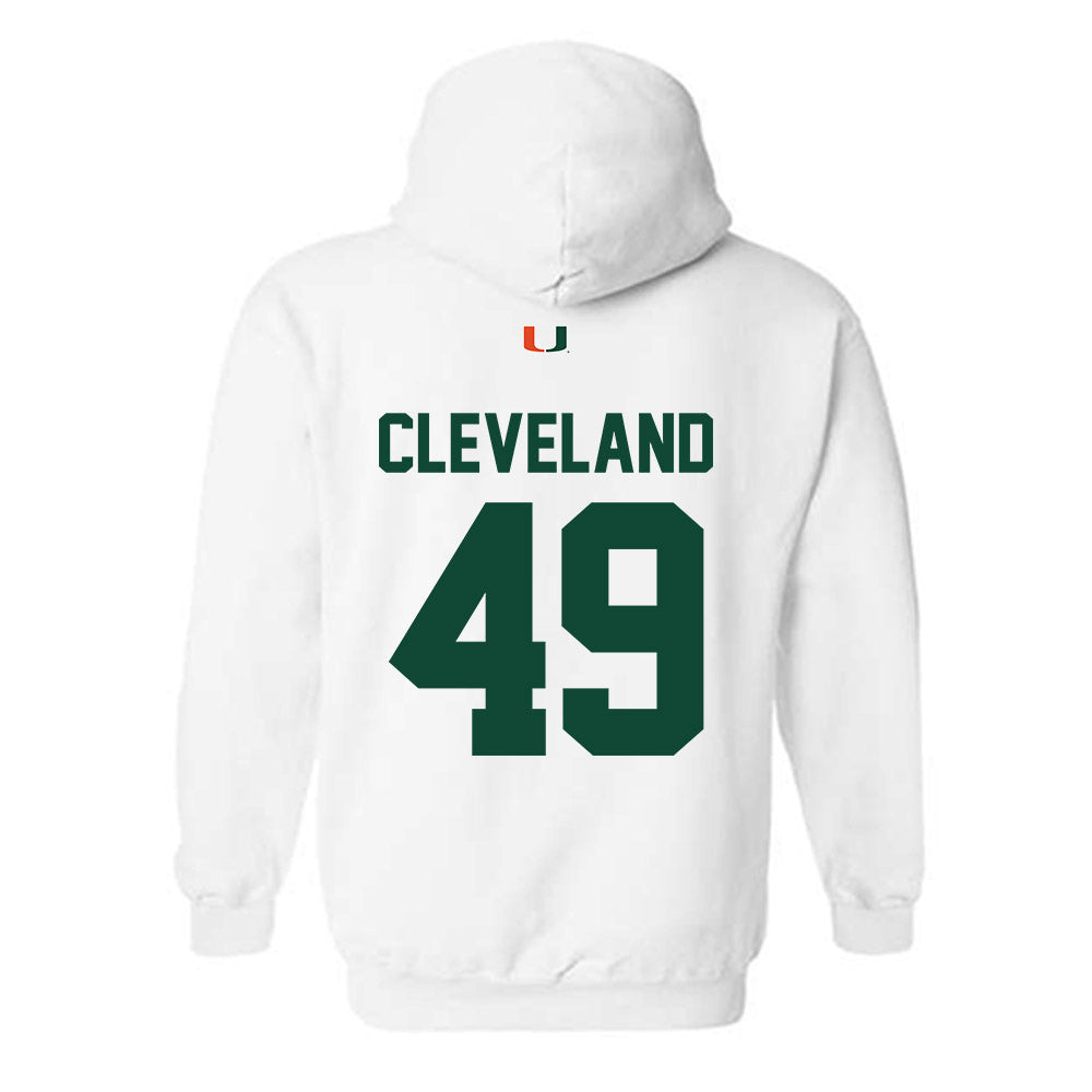 Miami - NCAA Baseball : Jackson Cleveland - Classic Shersey Hooded Sweatshirt-1