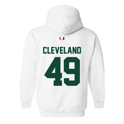 Miami - NCAA Baseball : Jackson Cleveland - Classic Shersey Hooded Sweatshirt-1