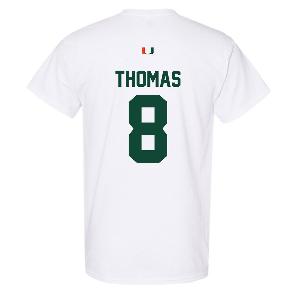 Miami - NCAA Football : Jakobe Thomas - Classic Shersey T-Shirt-1