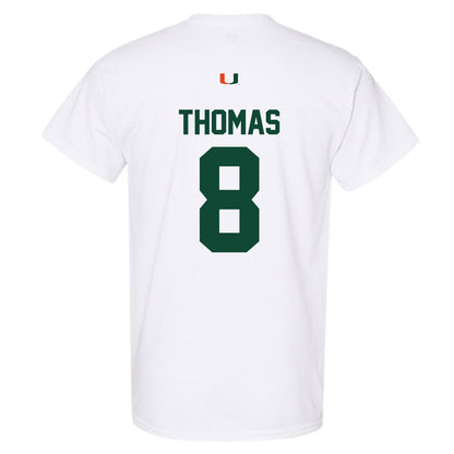 Miami - NCAA Football : Jakobe Thomas - Classic Shersey T-Shirt-1