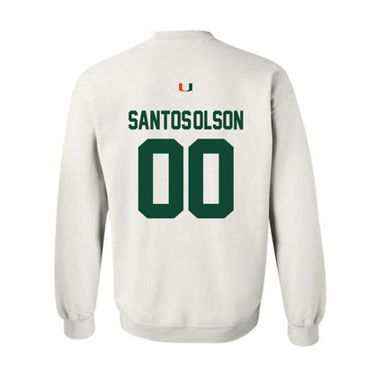 Miami - NCAA Baseball : Sebastian Santos-Olson - Classic Shersey Crewneck Sweatshirt-1