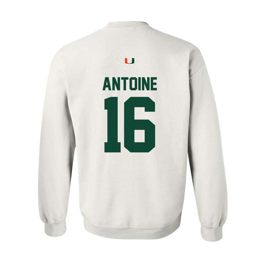Miami - NCAA Football : Jaboree Antoine - Classic Shersey Crewneck Sweatshirt-1