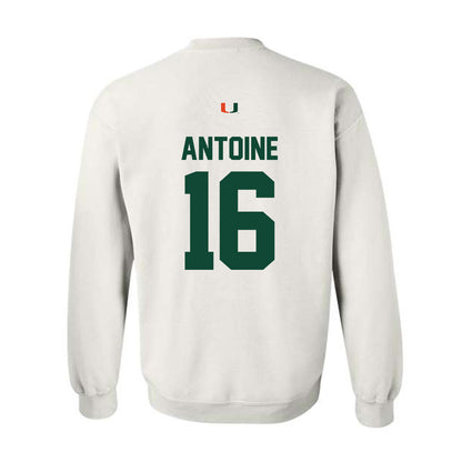 Miami - NCAA Football : Jaboree Antoine - Classic Shersey Crewneck Sweatshirt-1