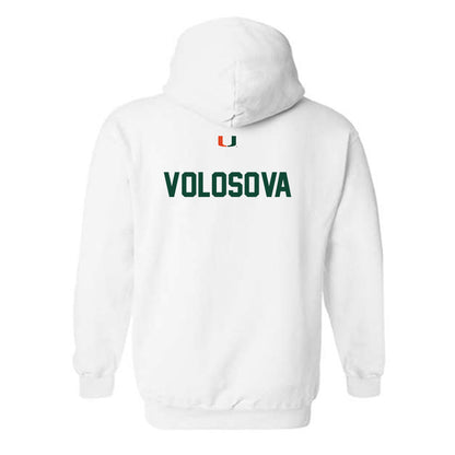 Miami - NCAA Women's Tennis : Daria Volosova - Classic Shersey Hooded Sweatshirt-1