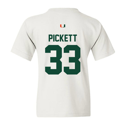 Miami - NCAA Football : Booker Pickett - Classic Shersey Youth T-Shirt-1