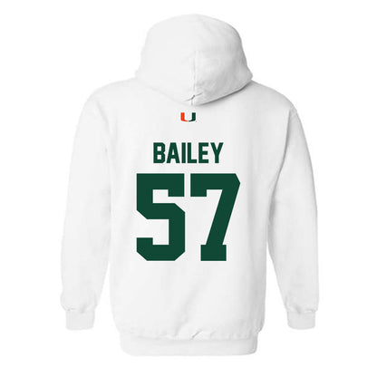 Miami - NCAA Football : Allen Bailey - Classic Shersey Hooded Sweatshirt-1