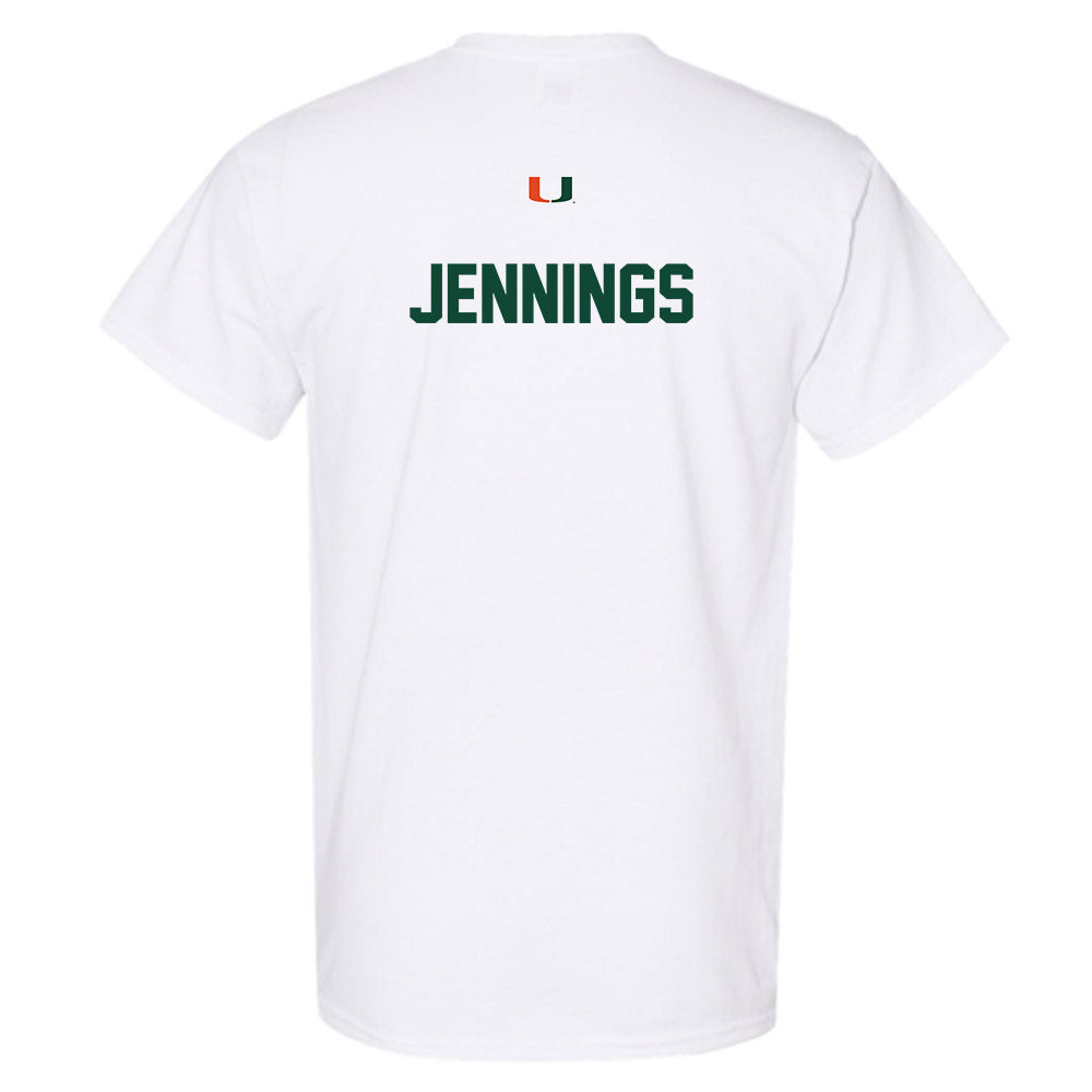 Miami - NCAA Women's Track & Field : Brittney Jennings - Classic Shersey T-Shirt-1