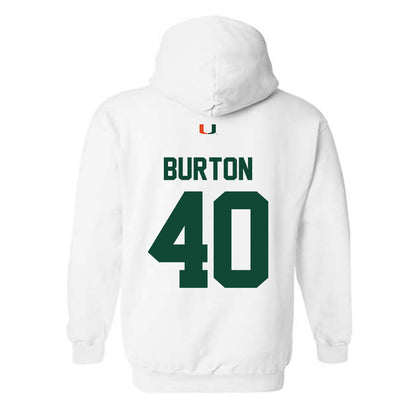 Miami - NCAA Football : Brennan Burton - Classic Shersey Hooded Sweatshirt-1