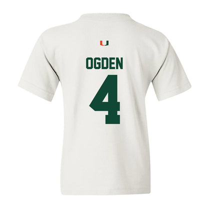 Miami - NCAA Baseball : Jake Ogden - Classic Shersey Youth T-Shirt-1