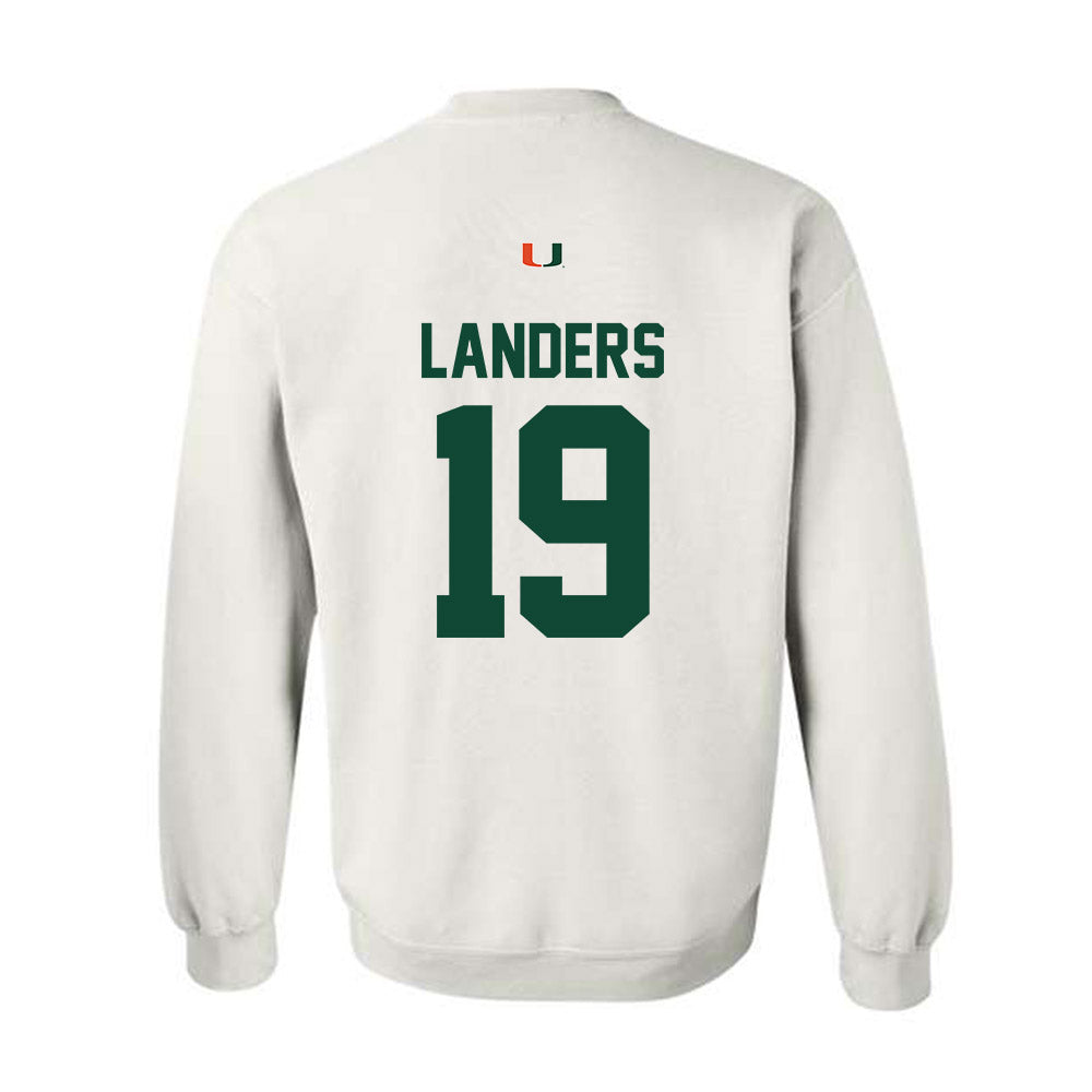 Miami - NCAA Women's Soccer : Maddie Landers - Classic Shersey Crewneck Sweatshirt-1