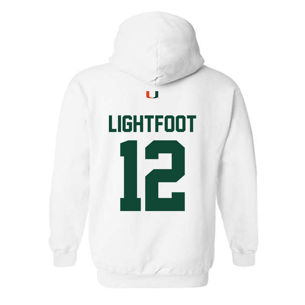 Miami - NCAA Football : Marquise Lightfoot - Classic Shersey Hooded Sweatshirt-1