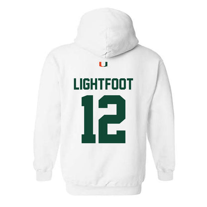 Miami - NCAA Football : Marquise Lightfoot - Classic Shersey Hooded Sweatshirt-1