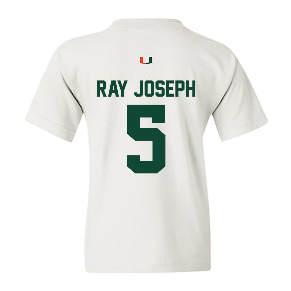 Miami - NCAA Football : Ray Ray Joseph - Classic Shersey Youth T-Shirt-1