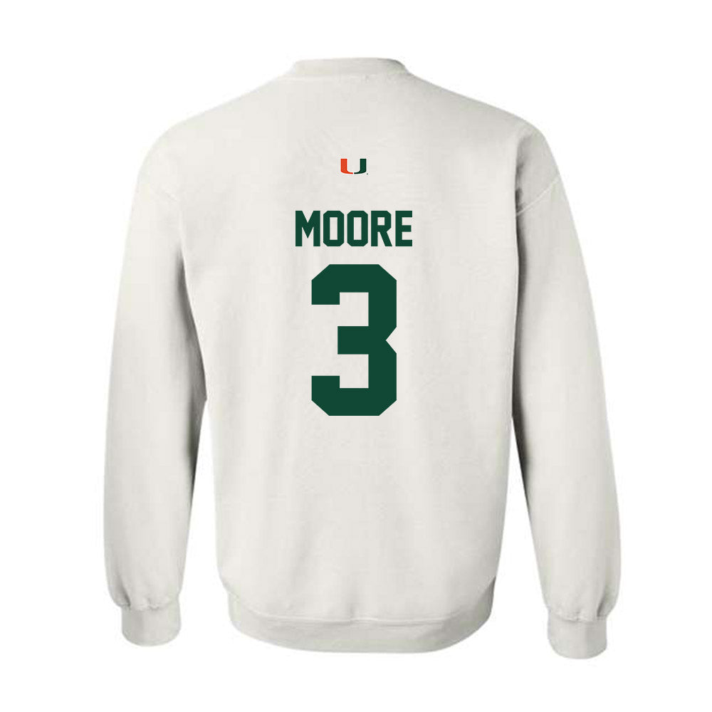 Miami - NCAA Football : Joshua Moore - Classic Shersey Crewneck Sweatshirt-1